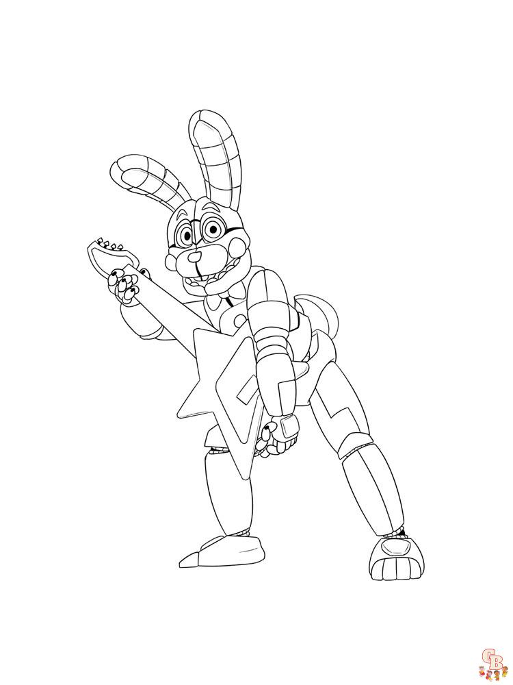 Free printable animatronics coloring pages for kids