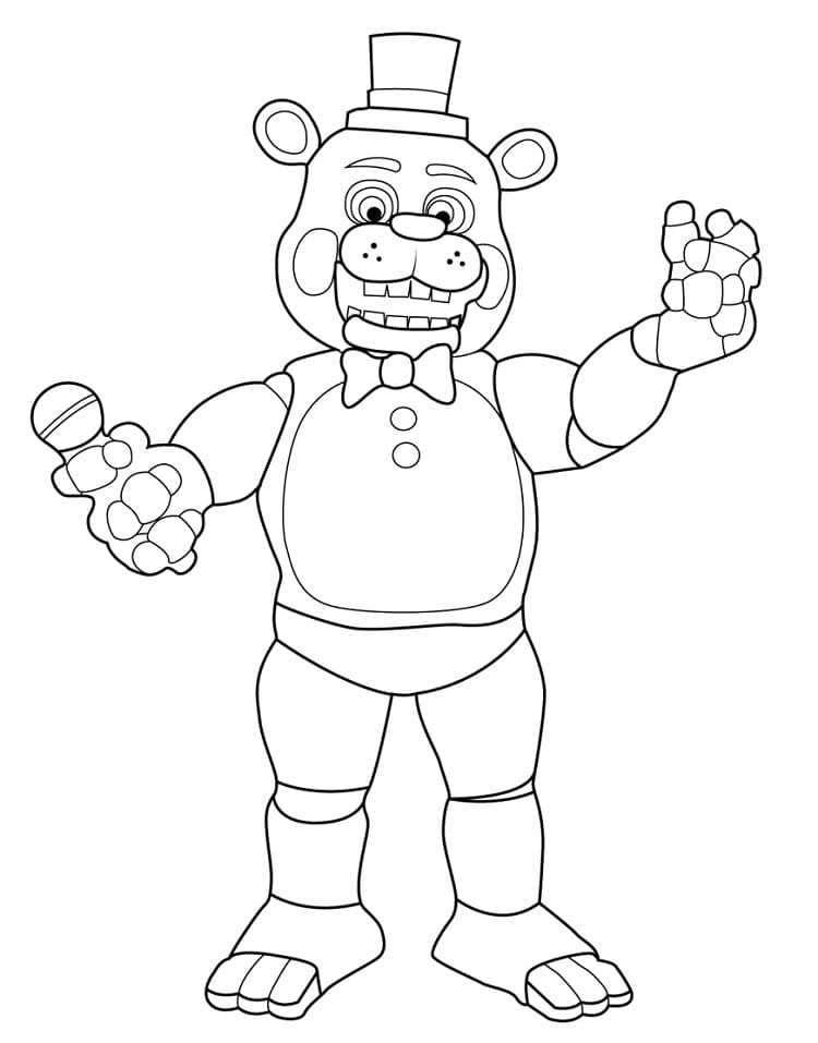 Toy freddy fnaf fãrbung seite