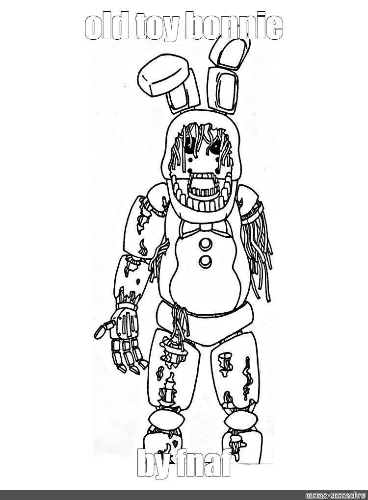 Meme old toy bonnie by fnaf