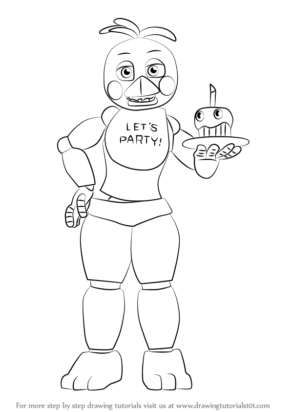 Master the art of drawing toy chica from five nights at freddys