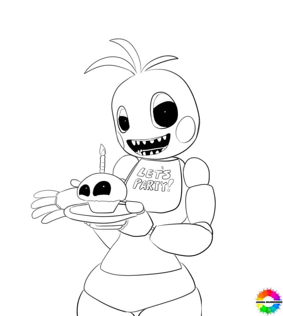 Chica coloring pages free