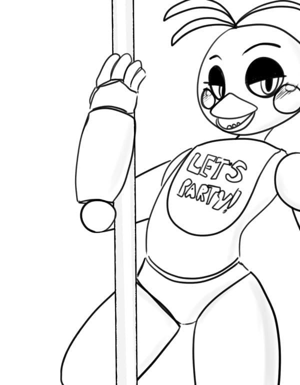 Fnaf chica coloring pages