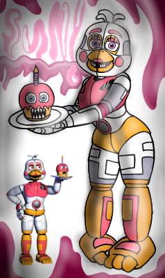 Funtime chica coloring page by chicadachicken on