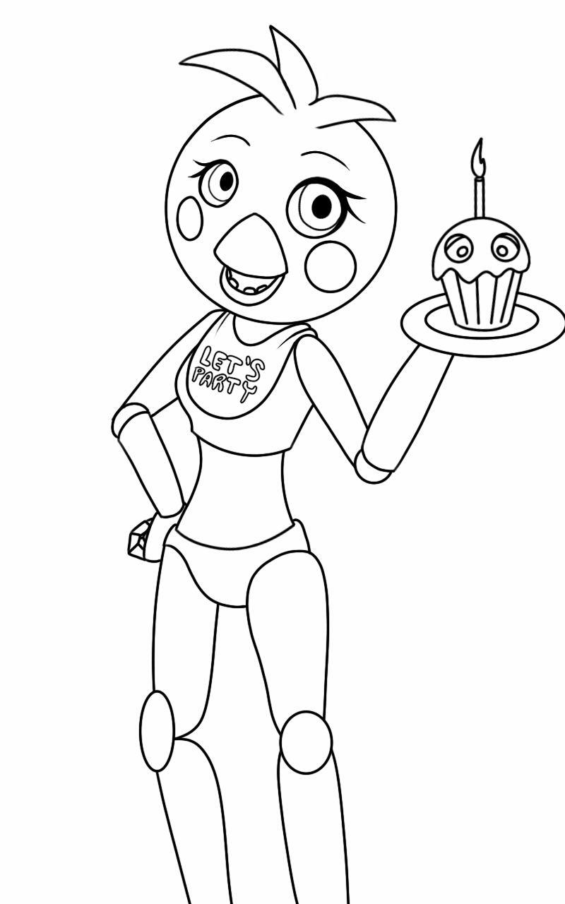Toy chica collab with detective
