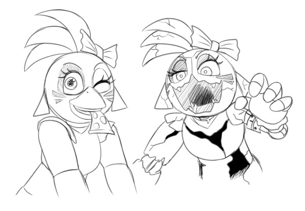 Glam chica random doodles by gum