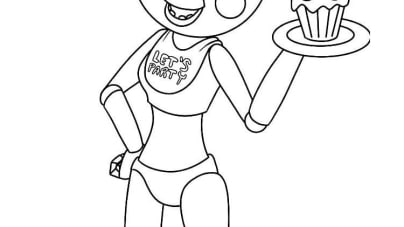 Chica coloring pages free