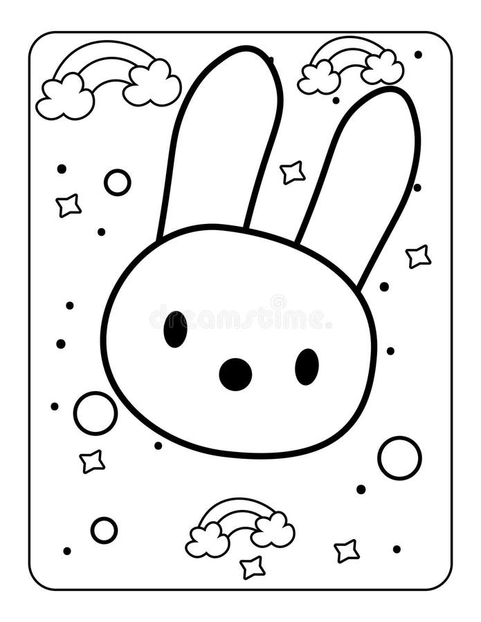 Toy doodle coloring page toy coloring book for kids easy coloring page for kids kids coloring page design doll coloring page stock vector