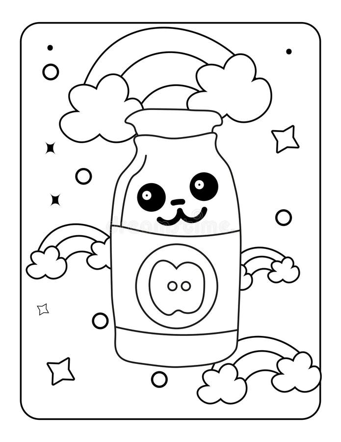 Toy doodle coloring page toy coloring book for kids easy coloring page for kids kids coloring page design doll coloring page stock vector