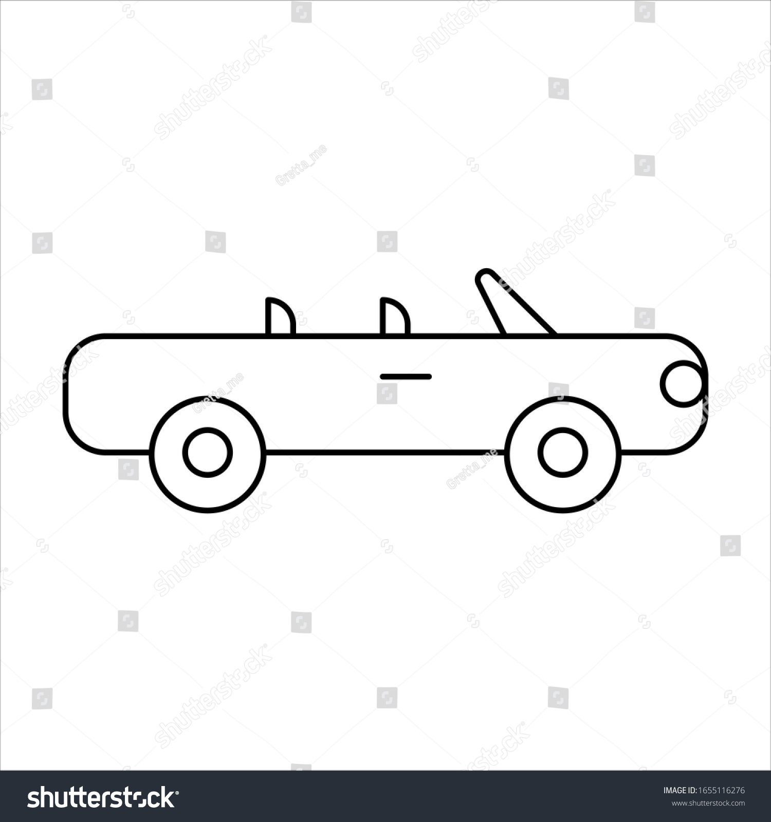 Coloring page outline car toy simple stock vector royalty free