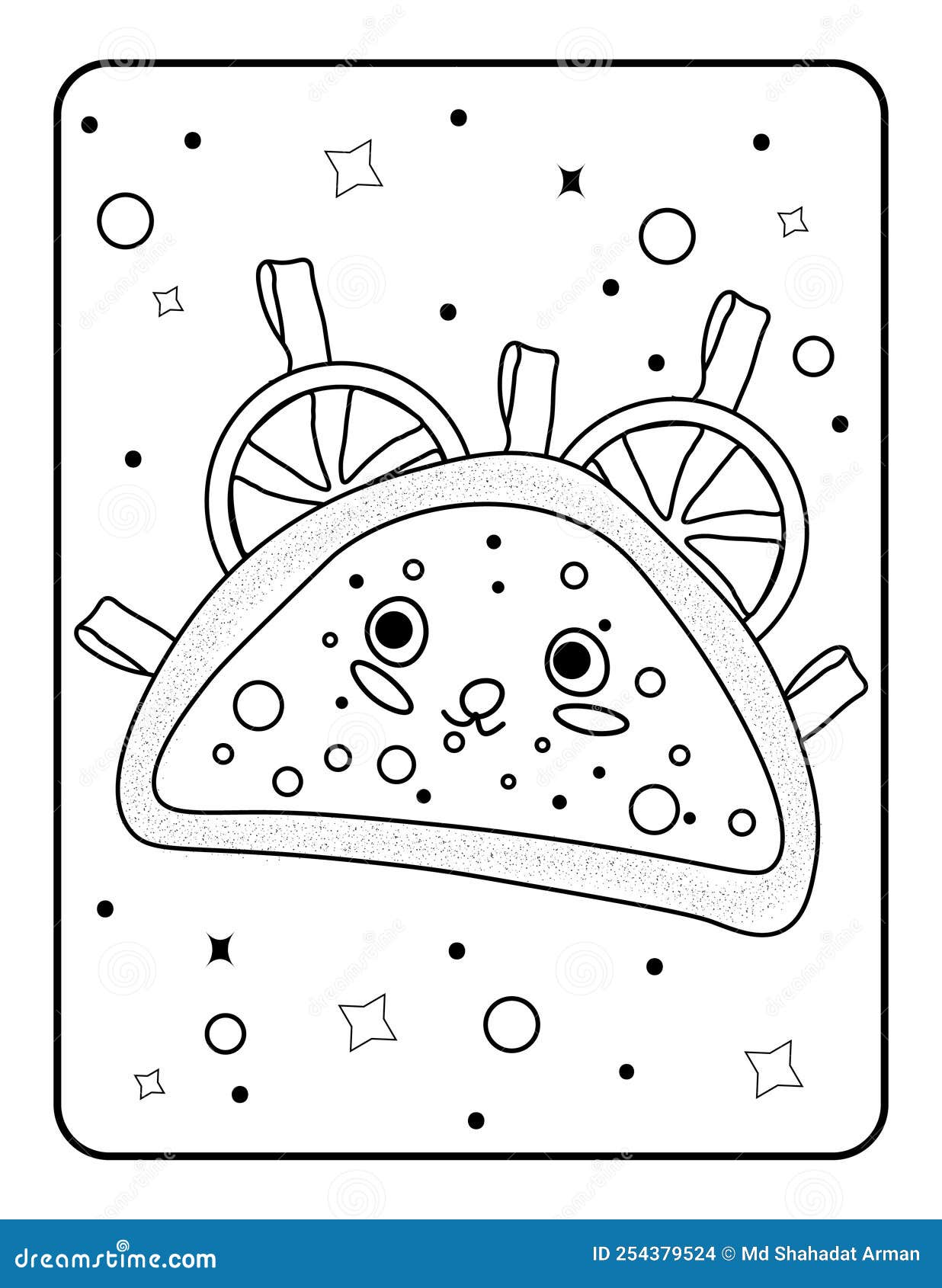 Toy doodle coloring page toy coloring book for kids easy coloring page for kids kids coloring page design doll coloring page stock vector