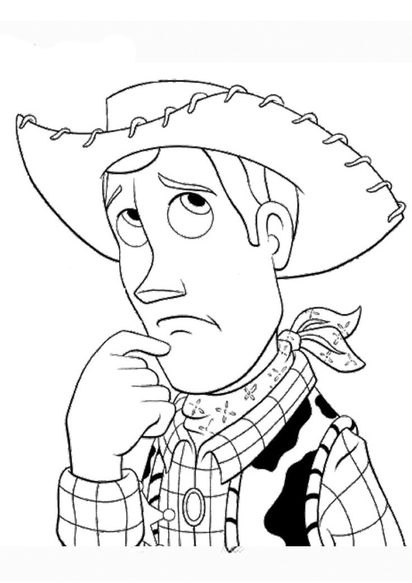 Coloring pages toy story woody coloring page kids
