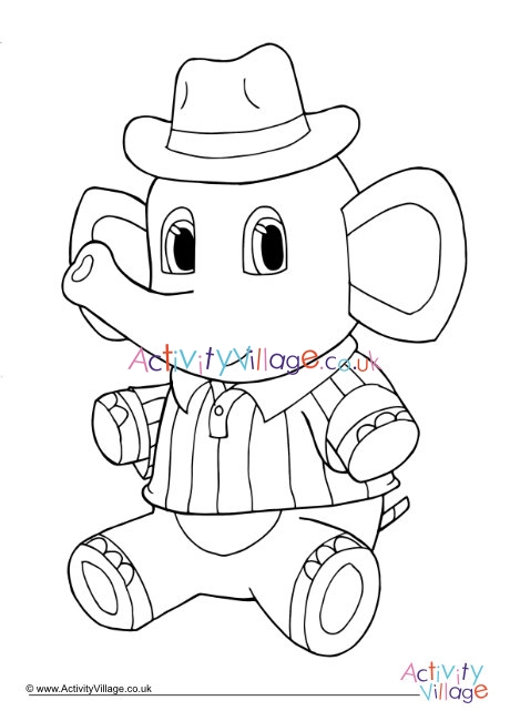 Toy elephant louring page