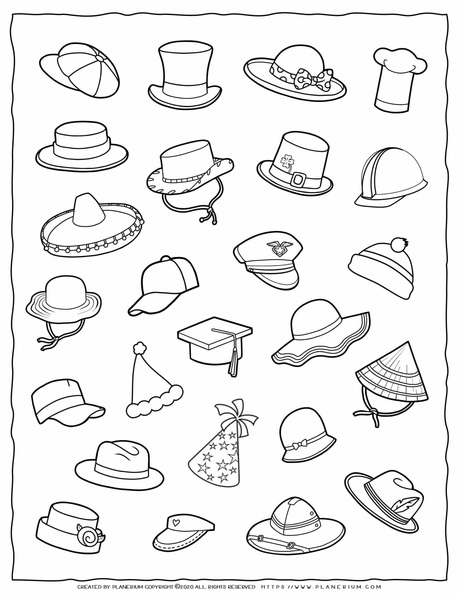 Clothes coloring page
