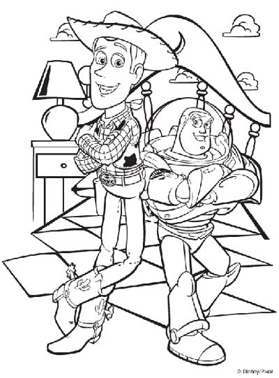 Updated toy story coloring pages