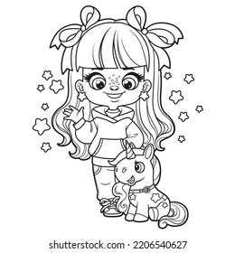 Star girl coloring book images stock photos d objects vectors