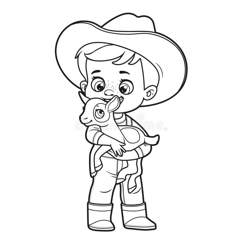 Cowboy coloring stock illustrations â cowboy coloring stock illustrations vectors clipart