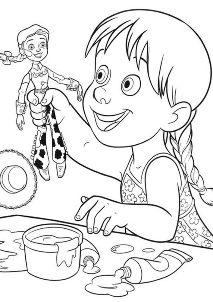 Free easy to print toy story coloring pages