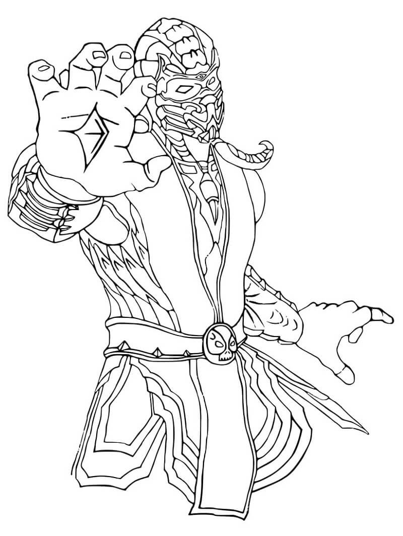 Mortal kombat coloring pages printable for free download