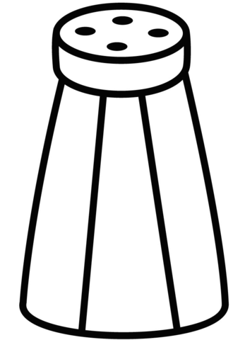 Salt shaker coloring page free printable coloring pages