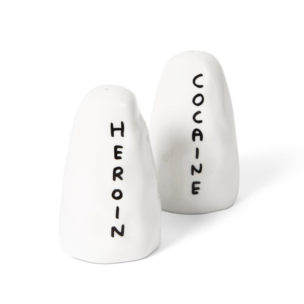 Cocaine and heroin shakers x david shrigley third drawer down