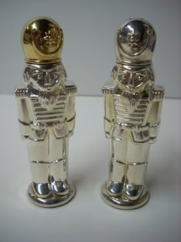 Silver toy soldier salt pepper book