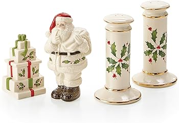 Lenox holiday salt pepper set salt and pepper shaker sets candy servers