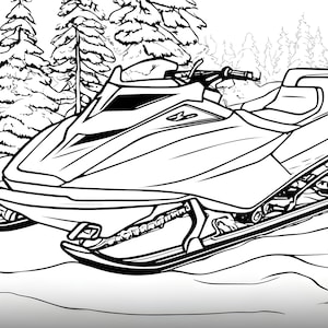 Printable snowmobile