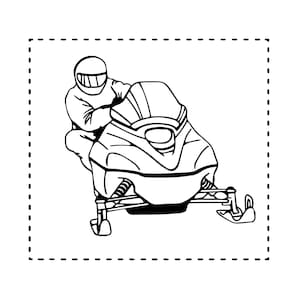 Printable snowmobile