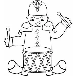 Toy soldier coloring page