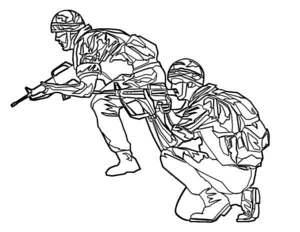 Only two ambush troopers coloring page