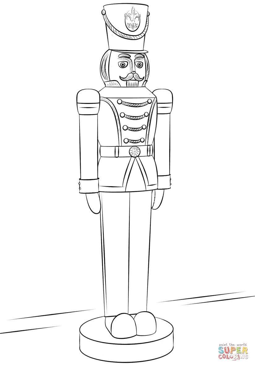 Nutcracker soldier coloring page free printable coloring pages