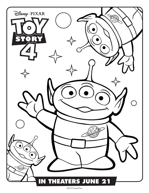 New toy story free coloring sheets