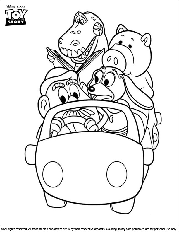 Fun coloring picture
