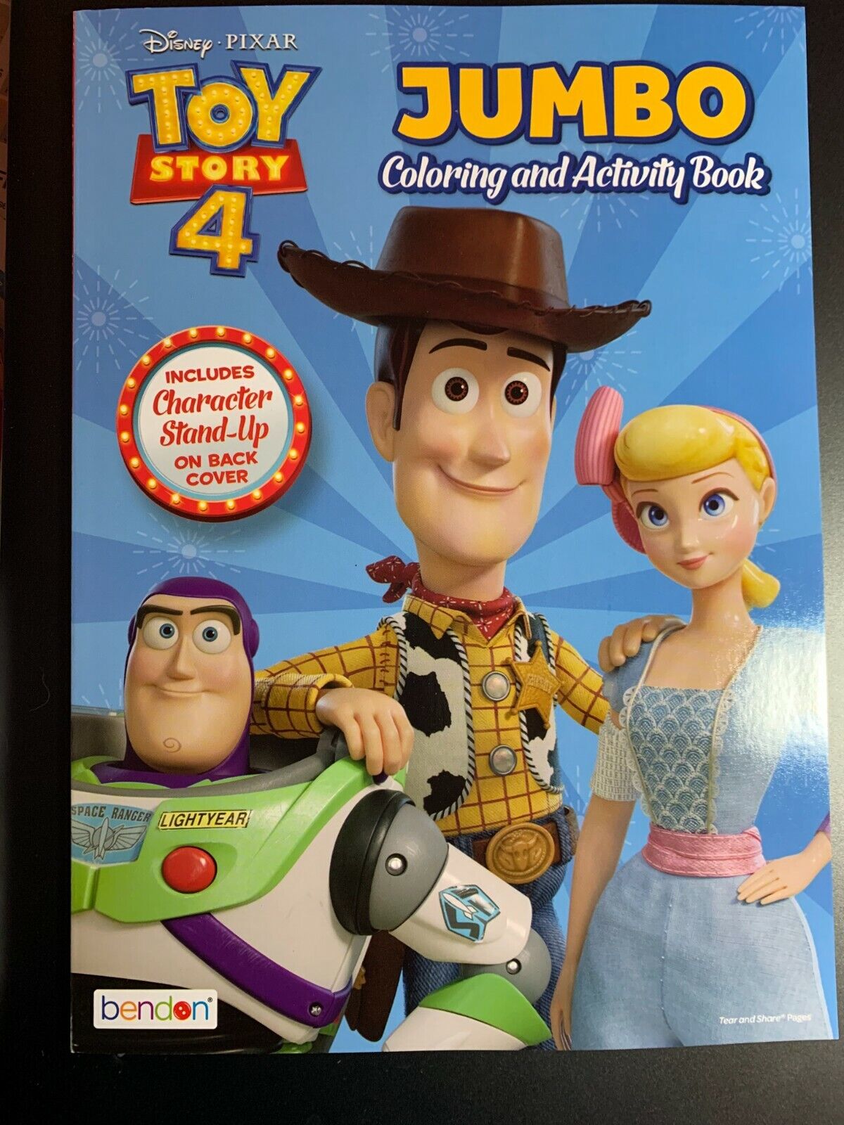 Disney pixar toy story jumbo coloring and activity book movie stand