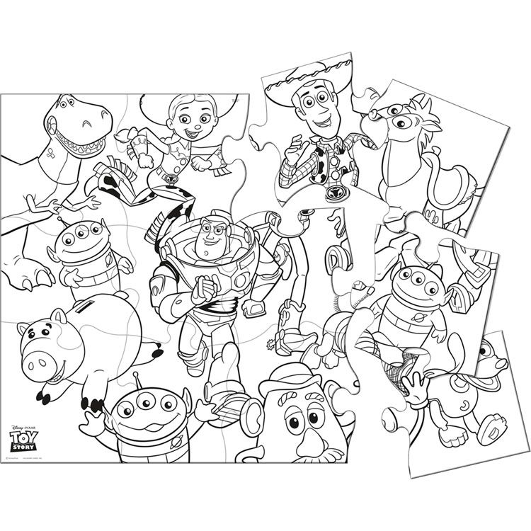 Toy story characters coloring