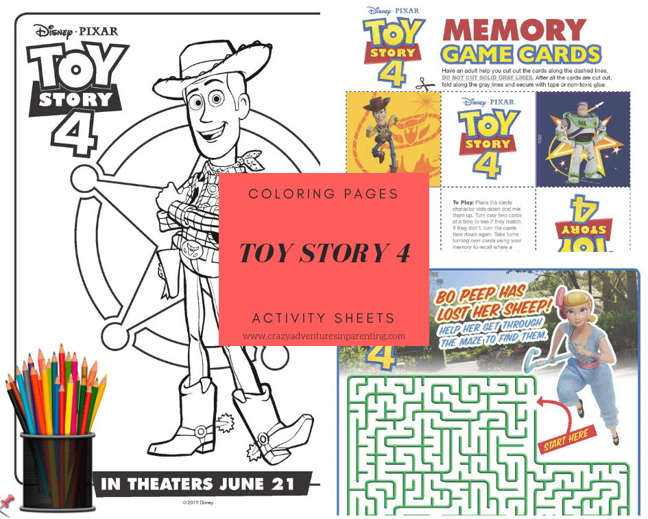 Free printable toy story coloring pages and activity sheets crazy adventures in parenting