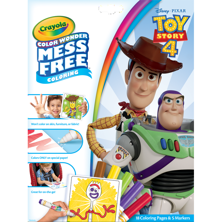 Crayola color wonder toy story coloring set pieces child