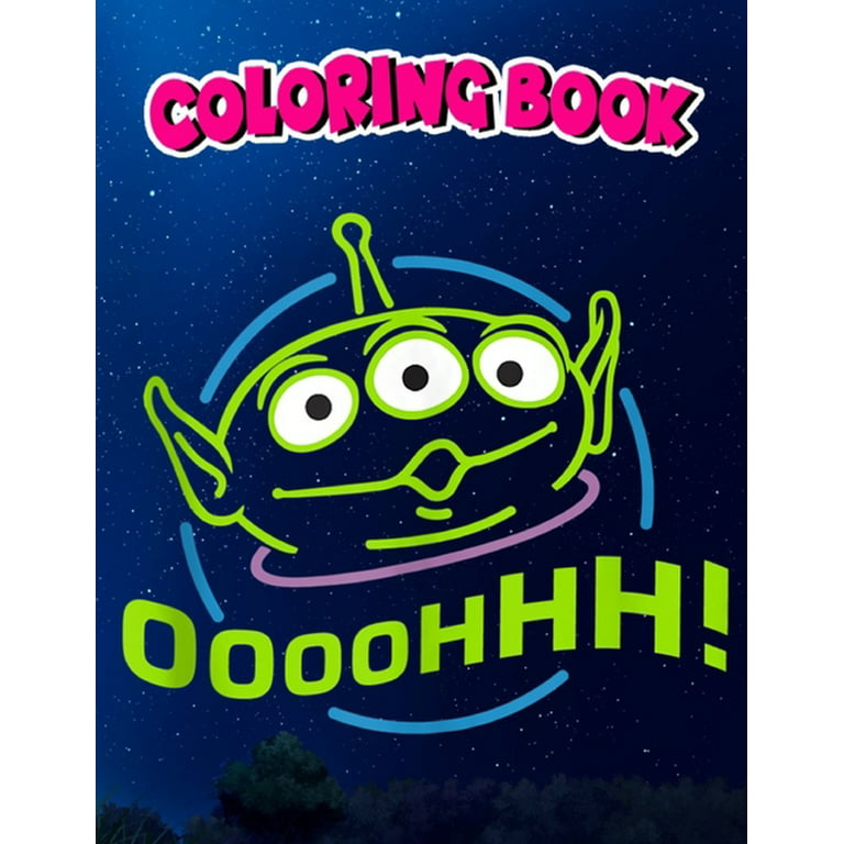 Coloring book pixar toy story alien tank top children coloring book pages to color paperback