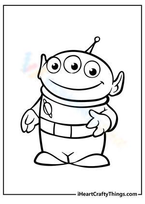 Adorable alien worksheet