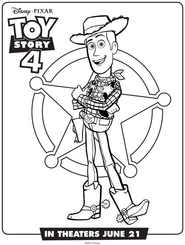 New toy story free coloring sheets