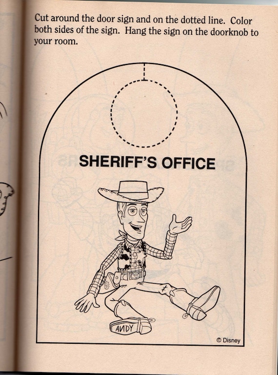 Toy story coloring book toy story buzz lightyear vintage coloring book old coloring book childrens coloring books
