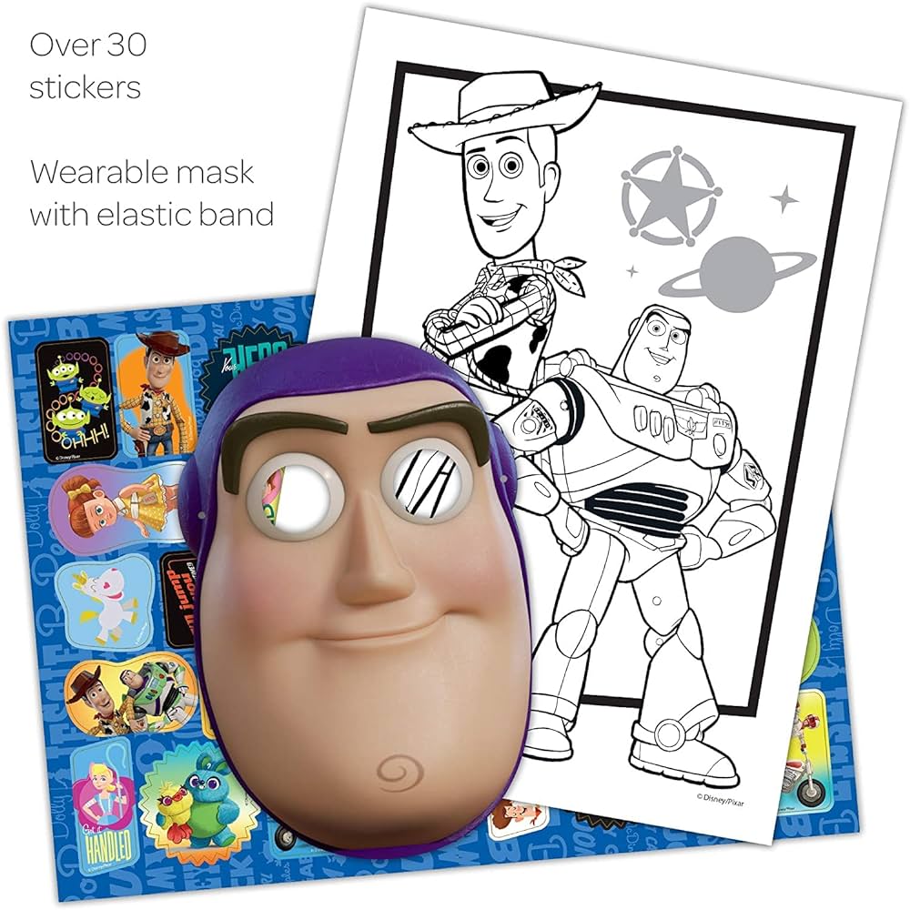 Buzz lightyear coloring book set for kids