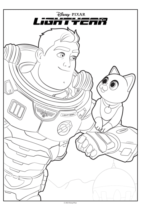 Buzz lightyear coloring pages and activity sheets