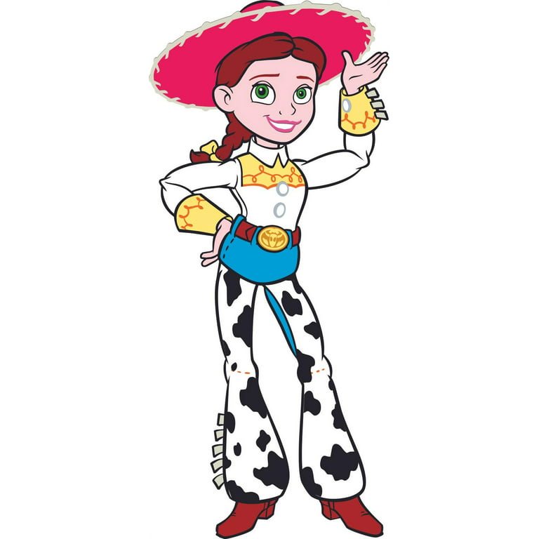 Jessie toy story cartoon color characters color decors wall sticker art design decal for girl boy kids room bedroom nursery kindergarten house home decor sticker wall art vinyl decoration x inch
