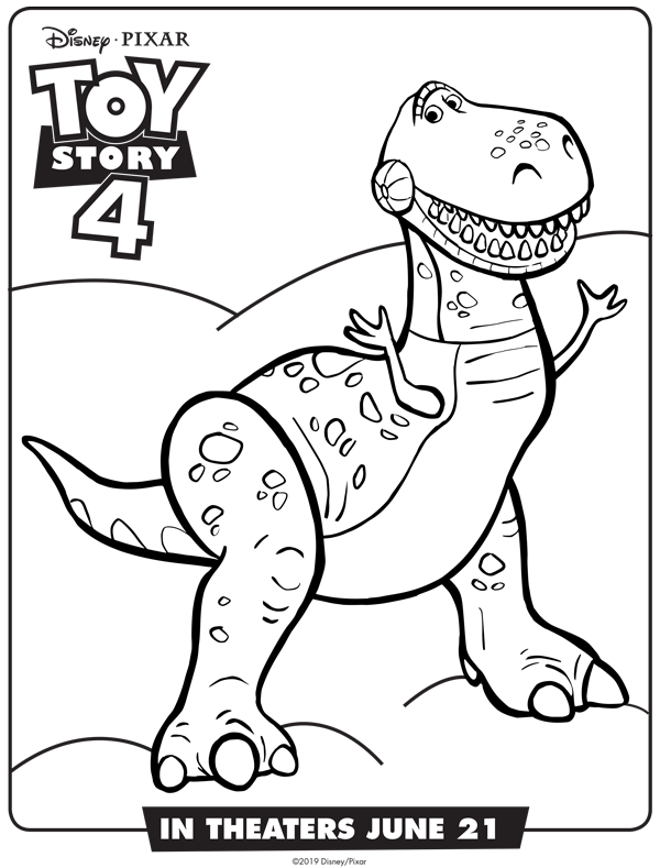 New toy story free coloring sheets