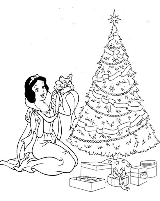 Disney christmas coloring pages