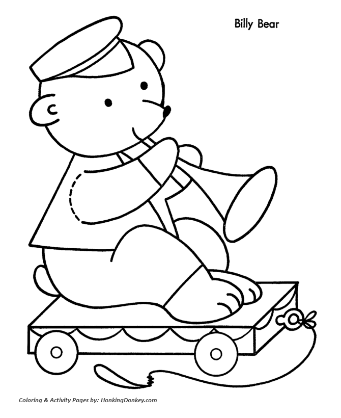 Christmas toys coloring pages