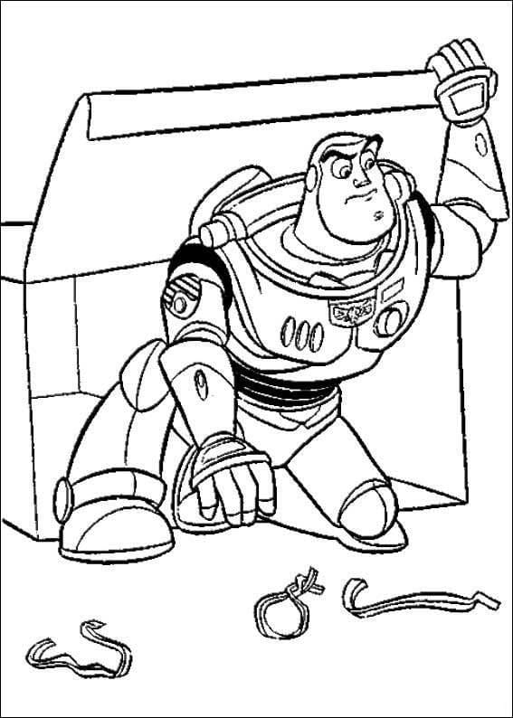 Toy story christmas coloring page