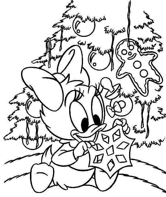 Disney christmas coloring pages