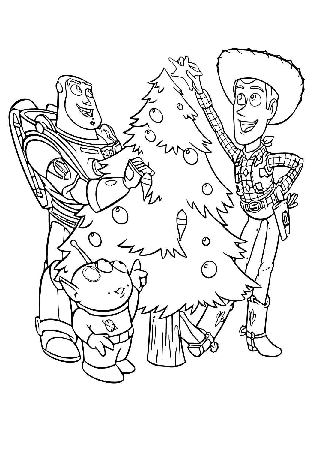 Free printable holiday toy story coloring page sheet and picture for adults and kids girls and boys